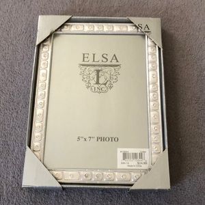 Silver Picture Frame with Crystal Design